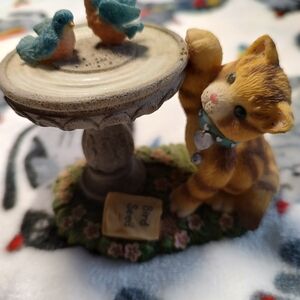 Calico Kittens Cat Figurine